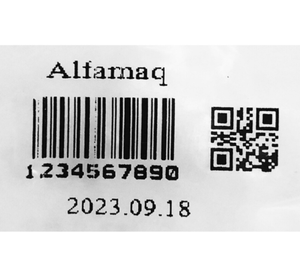 Etiqueta en tapa de botella